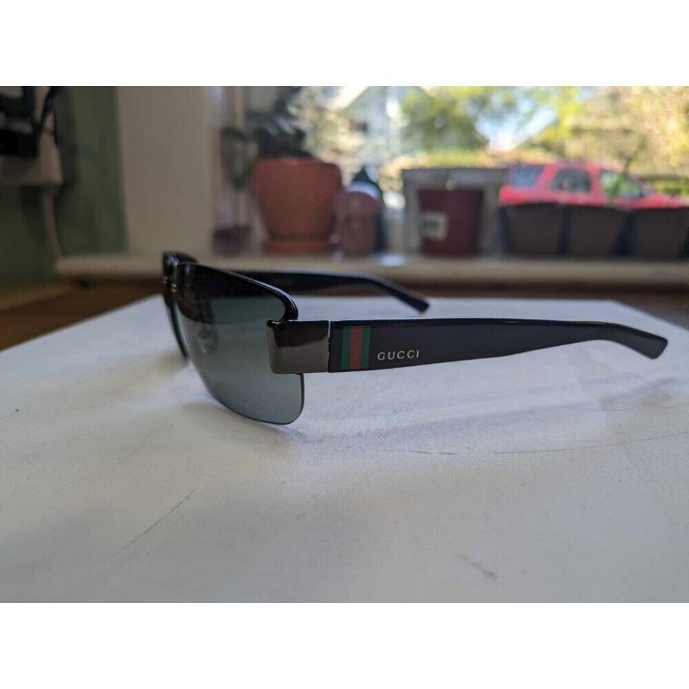 Gucci GG2851/S V81PT Black 61-15-125 Rimless Square Sunglasses